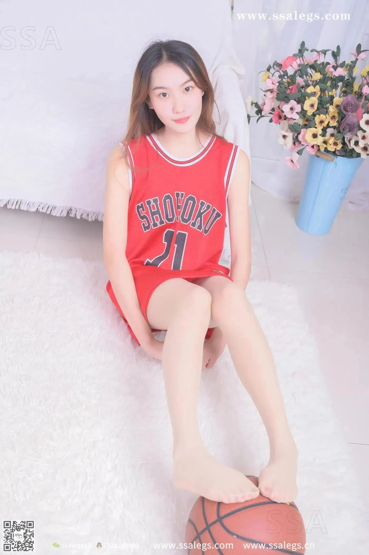 [SSA丝社]超清写真 NO.325 素素小姐姐放假在家穿丝袜陪你玩篮球(下) [79P]插图7